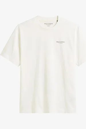 Marc O’ Polo T-shirt van biologisch katoen met logo- en backrpint