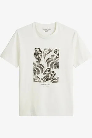 Marc O’ Polo T-shirt van biologisch katoen met logoprint