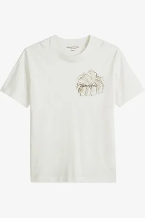 Marc O’ Polo T-shirt van biologisch katoen met logo