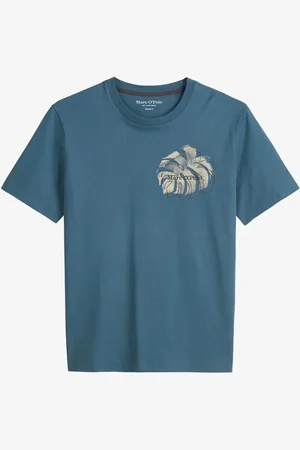 Marc O’ Polo T-shirt van biologisch katoen met logo
