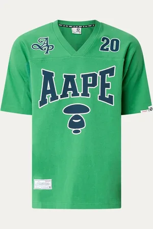 AAPE T-shirt met logo- en backprint