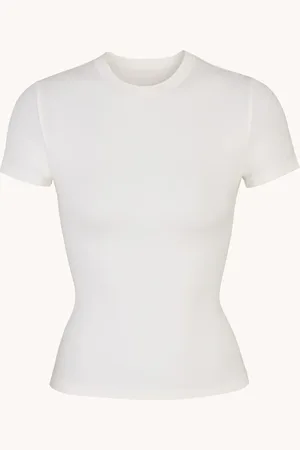 SKIMS Cotton Jersey T-shirt met ronde hals