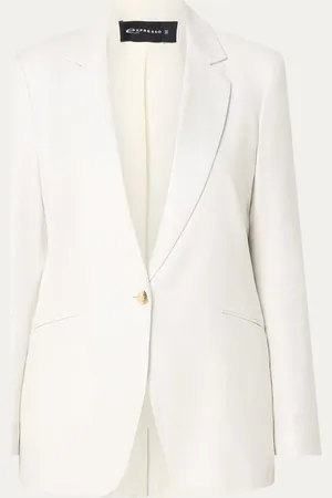 Expresso Blazer in linnenblend met lurex