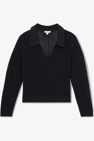 Reiss Matilda fijngebreide pullover met opengewerkt dessin