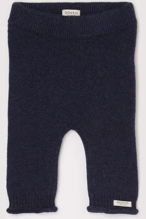 Donsje Trig tapered fit babybroek van merino wol