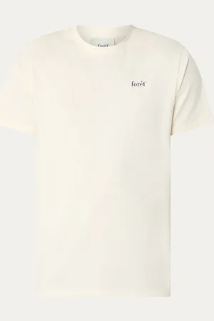 Foret Still T-shirt van biologisch katoen met logo- en backprint