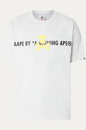 AAPE T-shirt met logo- en backprint