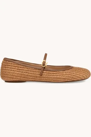 Gianvito Rossi Carla ballerina met lamsleren details