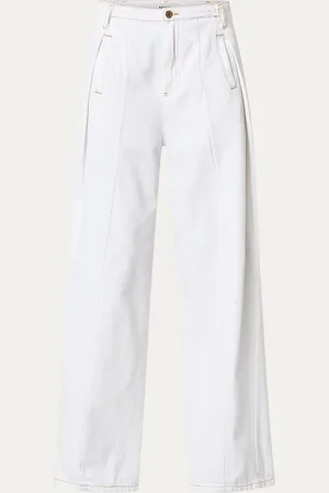 Sandro Low waist wide leg jeans met steekzakken