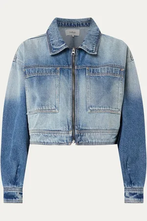 Bash Vinciane cropped spijkerjas met borstzakken