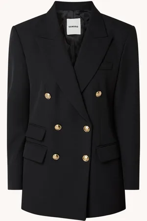 Sandro Double-breasted blazer in wolblend