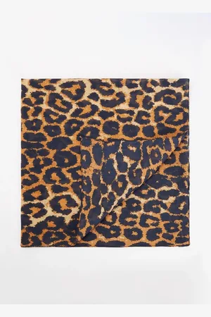 Beck Söndergaard Becksöndergaard Leopa Cotta sjaal met panterprint 55 x 55 cm