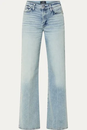 7 for all Mankind Lotta Must high waist wide leg jeans met lichte wassing