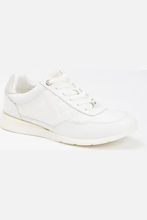 Dune Everglow sneaker van leer