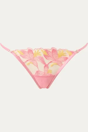 BlueBella Patrice slip van mesh met borduring