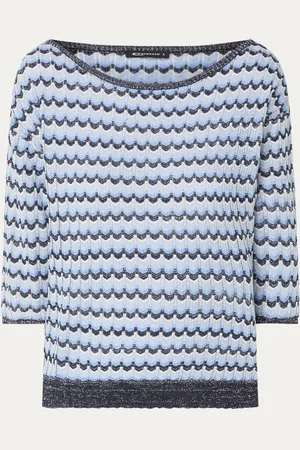 Expresso Grofgebreide pullover met lurex
