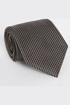 HUGO BOSS H-tie stropdas van zijde met microdessin