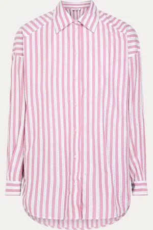 Sandro Blouse met strass en streepprint