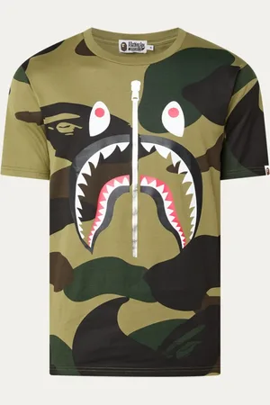 BAPE T-shirt met camouflageprint