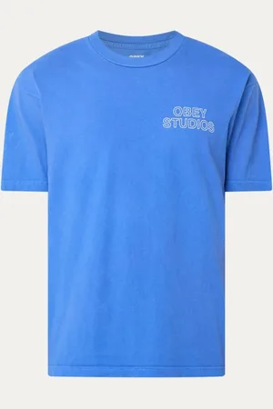 Obey T-shirt met logo- en backprint