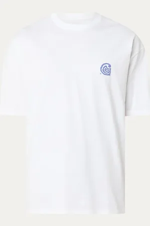 Carhartt Helix T-shirt van biologisch katoen met front- en backprint