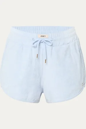 Josh V Miah high waist straight fit korte broek van badstof