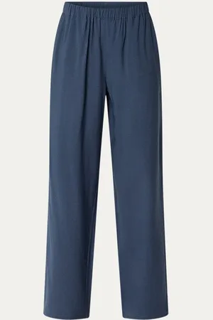 Modstrom Nicki high waist wide fit broek met steekzakken