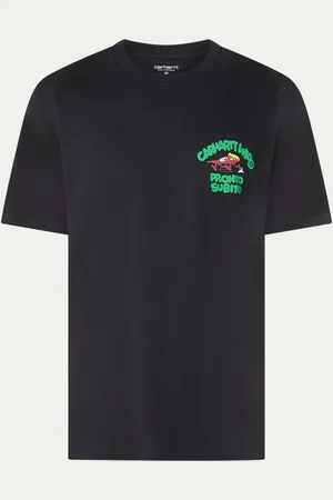 Carhartt Pronto T-shirt van biologisch katoen met logo- en backprint