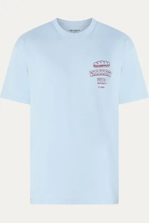 Carhartt Sandwich T-shirt met logo- en backprint