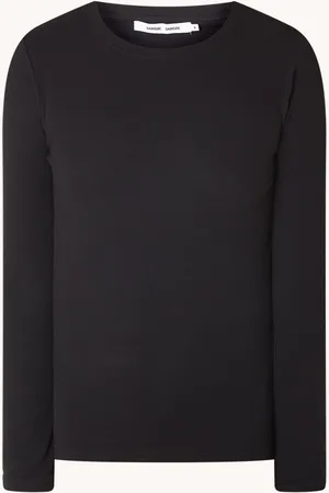 Samsøe Samsøe Basic longsleeve van biologisch katoen