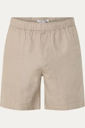 Samsøe Samsøe Sajabari straight fit korte broek met gemêleerd dessin