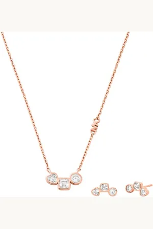 Michael Kors Premium ketting en oorstekers in set van 2 MKC1766SET