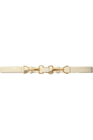 Maje Leather belt with horse bit buckle