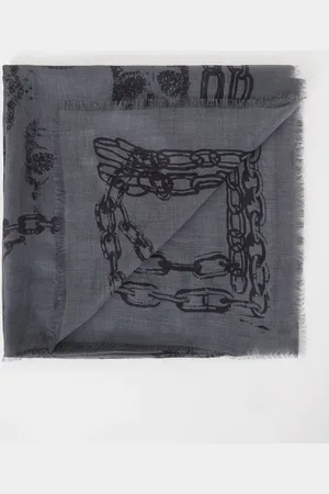 Zadig & Voltaire Kerry sjaal met print en franjes 135 x 135 cm