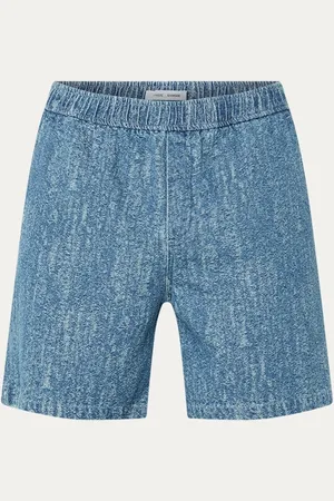 Samsøe Samsøe Sajabari straight fit korte broek met gemêleerd dessin