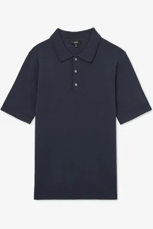 Reiss Manor regular fit polo van merino wol
