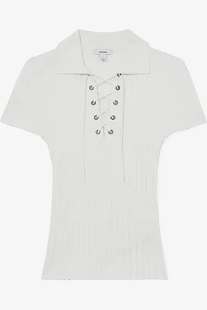 Reiss Poppy top met ribstructuur
