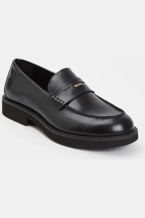 HUGO BOSS Elery loafer van leer met logo
