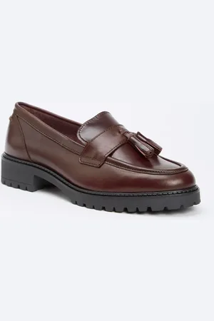 Dune Gracelyn loafer van leer