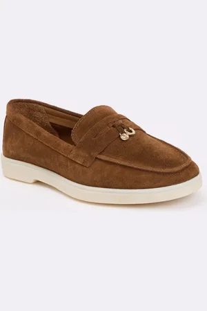 Dune Grinning loafer van suède