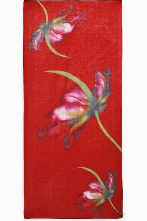 Desigual Sjaal met grote bloemen