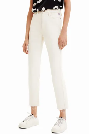 Desigual Straight fit cropped jeans