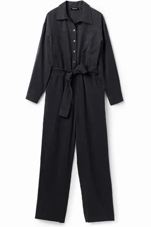 Desigual Lange effen jumpsuit