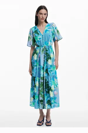 Desigual Bloemen overhemdjurk