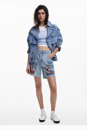 Desigual Etnic spijkerbermuda
