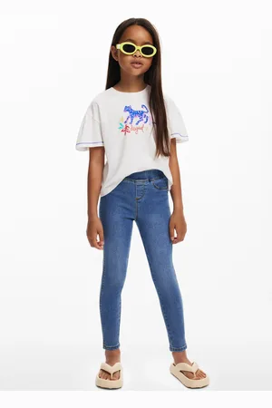 Desigual Denim legging met logo