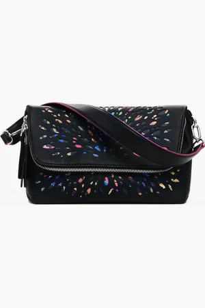 Desigual Middelgrote geperforeerde crossbody tas