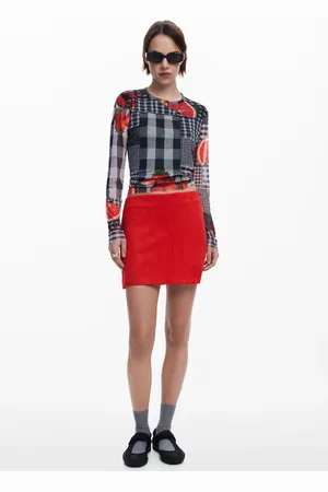 Desigual Mini suède rok