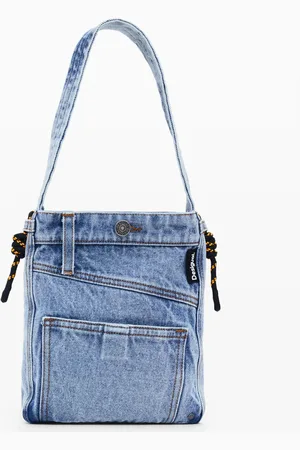 Desigual Middelgrote denim tote tas
