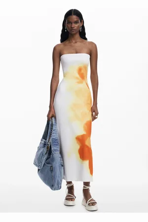 Desigual Bandeaujurk met bloemen